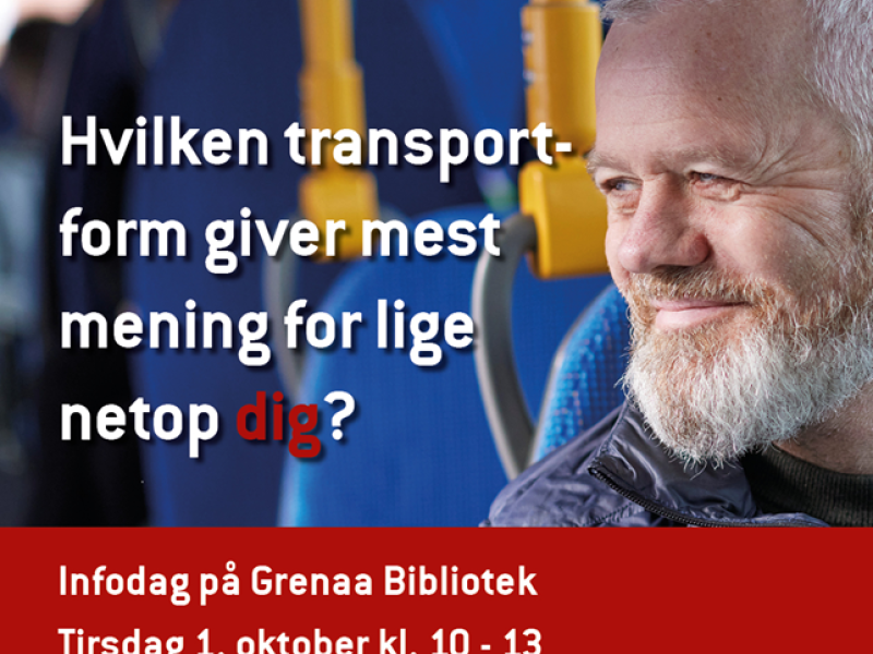Gråhåret mand, der tager offentlig transport