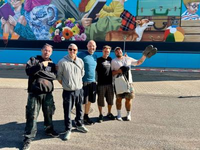 Fra venstre: Kim Fredell Igk, Jakob Tolstrup, Lars Pedersen, Caligr Oner og Jens Stentoft