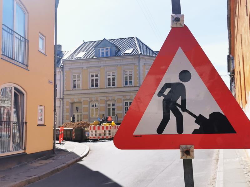 Billede af vejarbejde