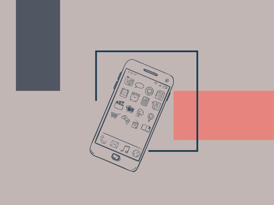 grafik med smartphone