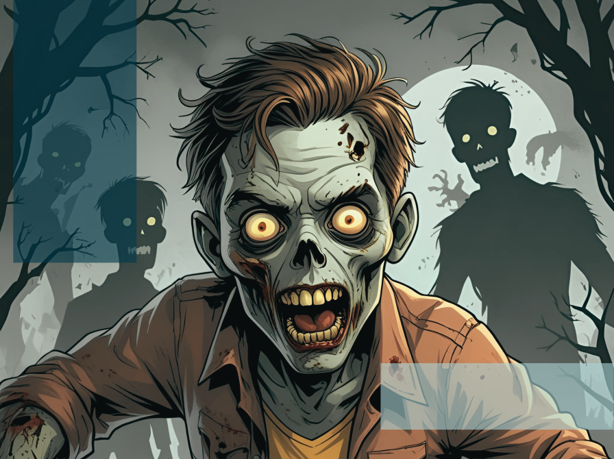 Zombiebarn, der stirrer vredt