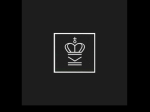 Logo for tidsskrift.dk der er illustreret ved en kongekrone på sort baggrund
