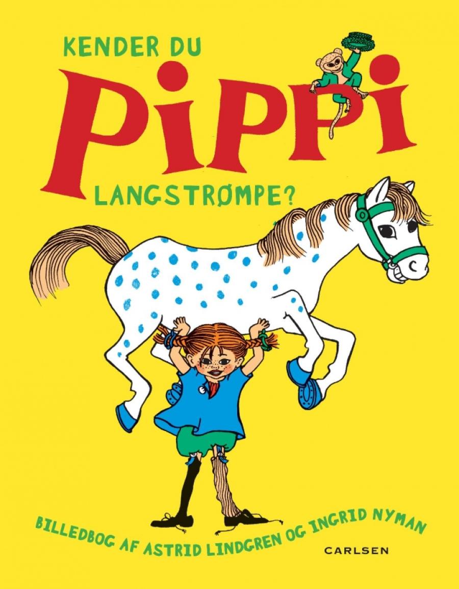 Bogforside af Pippi Langstrømpe af Astrid Lindgren